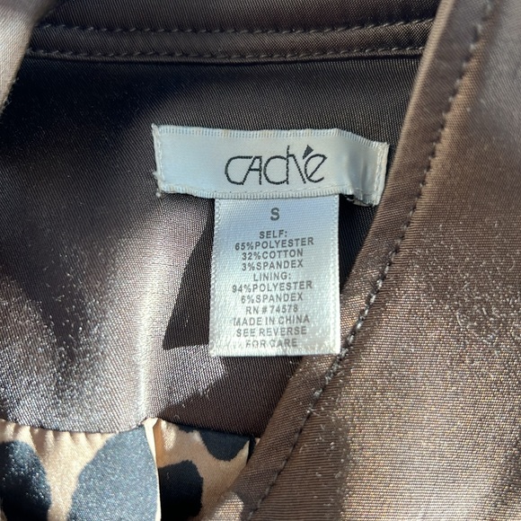 Cache Jacket Blazer brown Sz small EUC like new - Picture 2 of 5